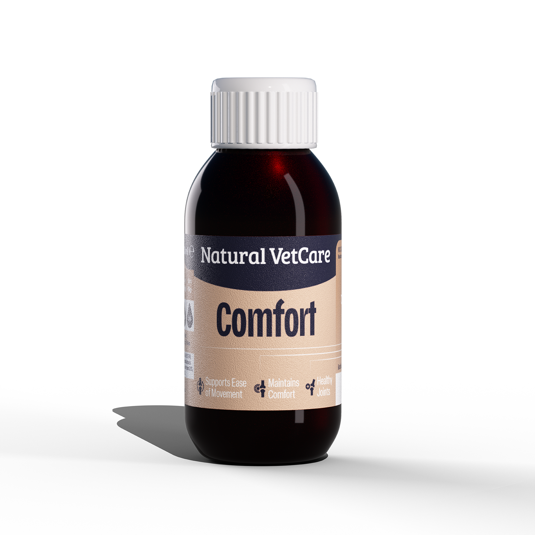 Bottle of Natural VetCare Comfort on a white background